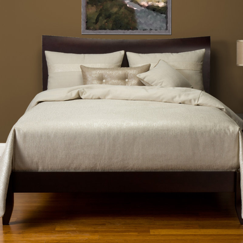 Sparkly Polyester Duvet Cover & Insert, Twin, Pearl
