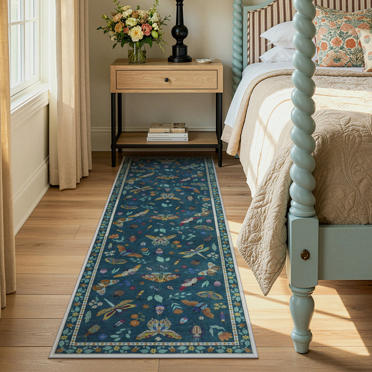 Goldene Animal & Insect Machine Washable Area Rugs with Non-Slip Backing for Living Room, Dining Room, Bedroom
