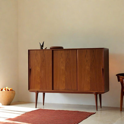 Buffet rétro en bois massif
