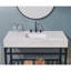 Plateau de meuble-lavabo simple 48 po blanc Aosta avec lavabo