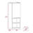 Smokey Oak Rectangle 2-Shelf Medicine Cabinet