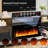 Alazik Floating TV Stand with 36" Electric Fireplace-1003175830
