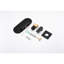 Robinet de salle de bain mural, noir mat, poignée simple, option cascade noire scintillante-121598661
