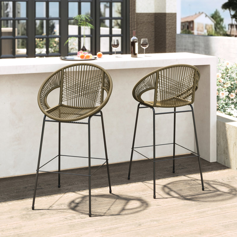 Faux pour patio extérieur, fabrication en PE, confort ergonomique, motif tissé complexe, cadre, caisses à usages multiples convenables pour le jardin et l'extérieur, fabriqué en PE de haute qualité, sièges exquis et polyvalents