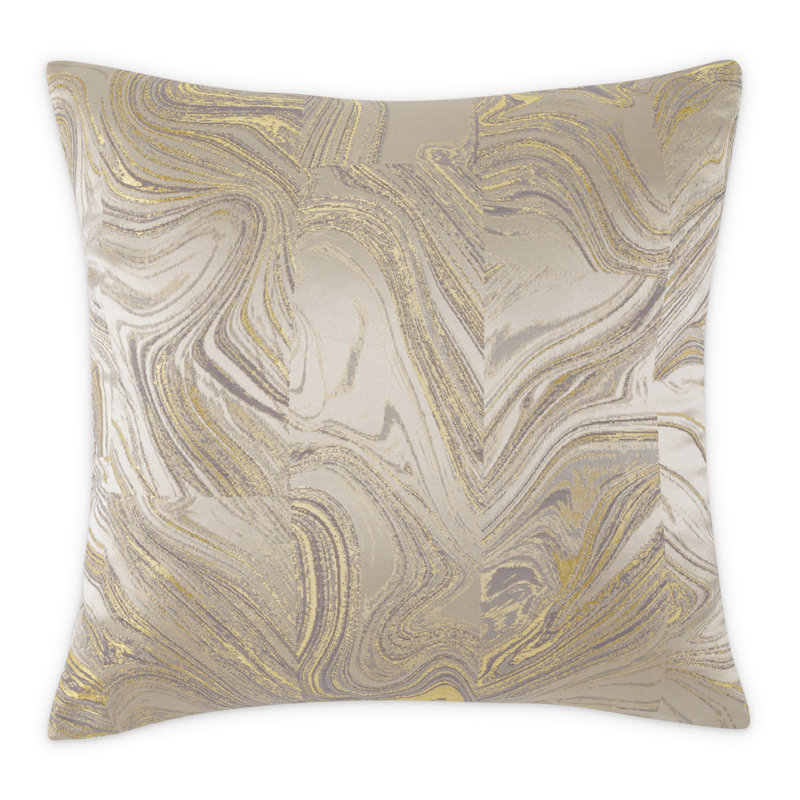 Naomi Marble Feather Reversible Throw Pillow
