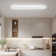 39.37" Modern Minimalist White Rectangular LED Ceiling Light Fixture