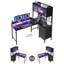 L-Shaped Metal Base Computer Desk-1071113415