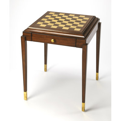 Antoneo Lark Manor 23'' L Solid + Manufactured Wood Game Table