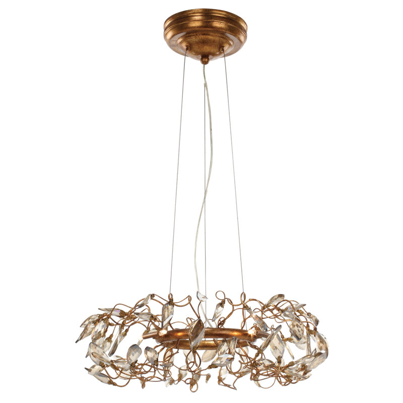 Valensi 6 - Light Dimmable Wagon Wheel Chandelier