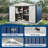 10 ft. W x 12 ft. D Outdoor Metal Storage Shed with Window & Double Door, Blue-123801723