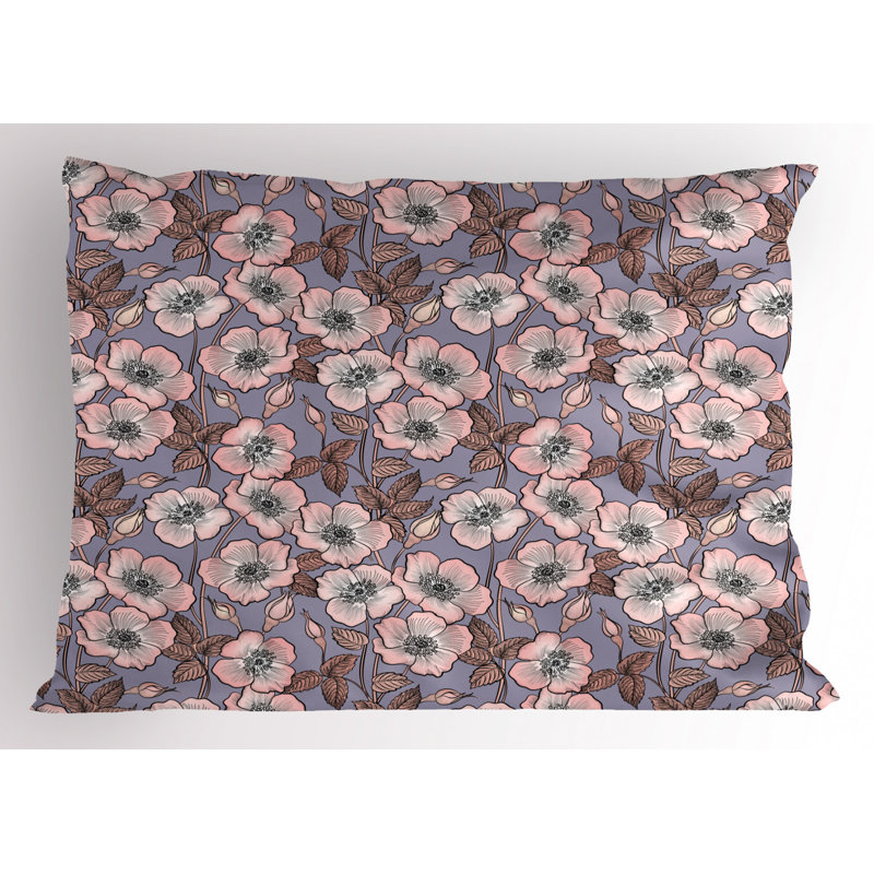 Mauve Polyester Sham Set, Twin