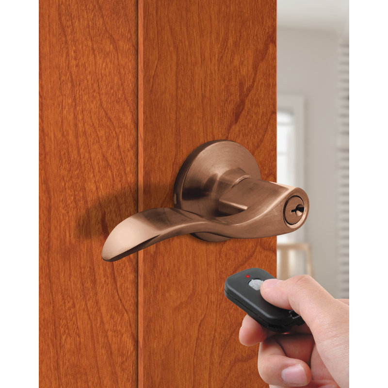Keyless Entry Door Lever, Antique Brass