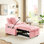 Canapé-lit, canapé-lit convertible 3 en 1 avec dossier réglable, support pour téléphone et port USB, type C, fauteuil inclinable réglable, fauteuil pour le salon, chambre à coucher, petit espace, rose
