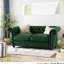 Moderne en velours, profond, garniture cloutée, accoudoirs roulés, l 62,05 po x P 33,09 po, H 28,53 po