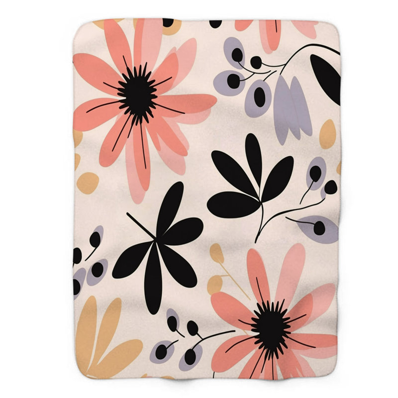 Bloom - 1 Piece Premium Blanket, 60" W x 80" L