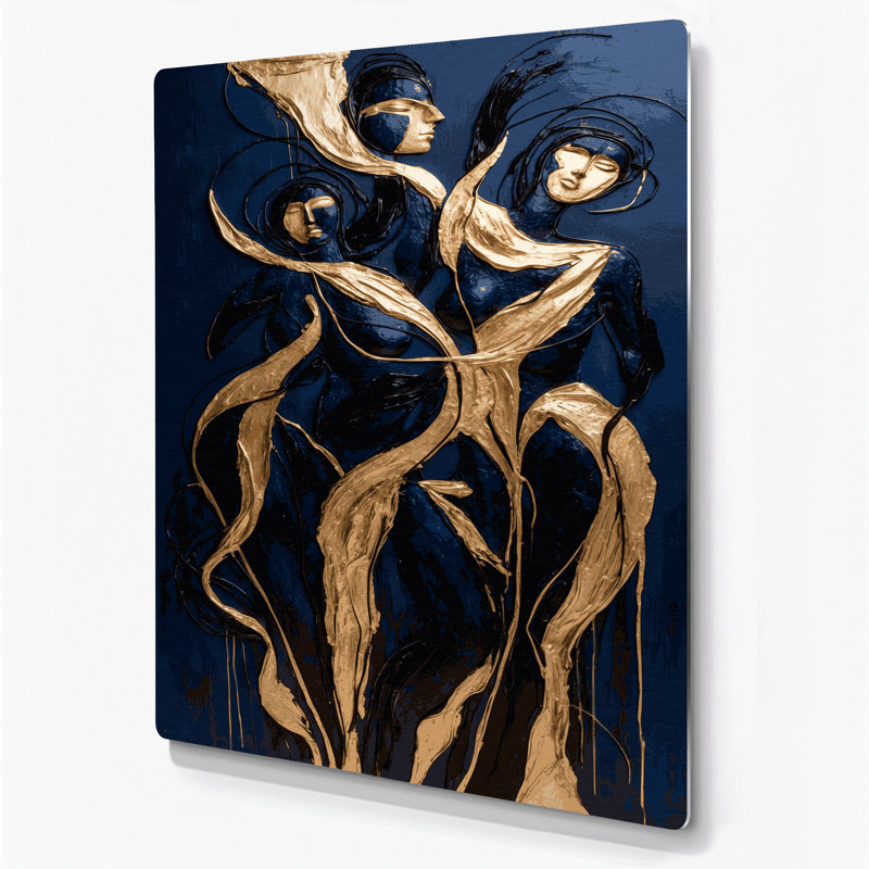 Art mural abstrait gris figuratif 67, H 16 po x l 20 po