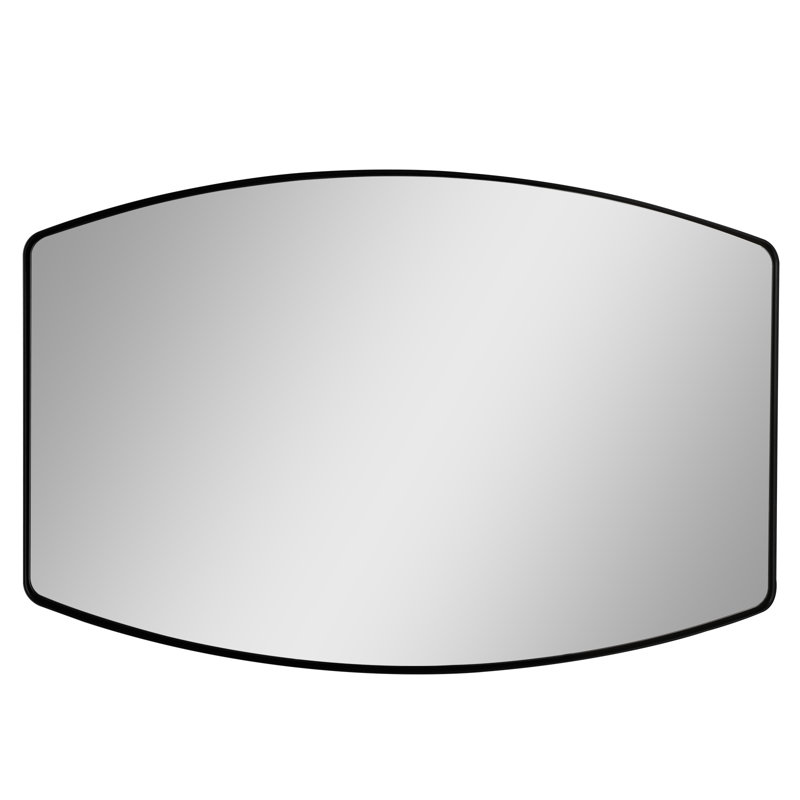 Atle Metal Wall Mirror, Black, 27" x 18"