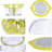 Citrus Lemon Orange Juicer Manual Hand Squeezer with Built-in Measuring Cup and Grater, 12OZ, Green