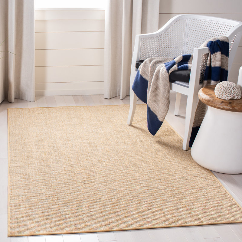 Martha Stewart Sisal/Jute Solid Color Rug in Ivory, Rectangle 5' x 8'