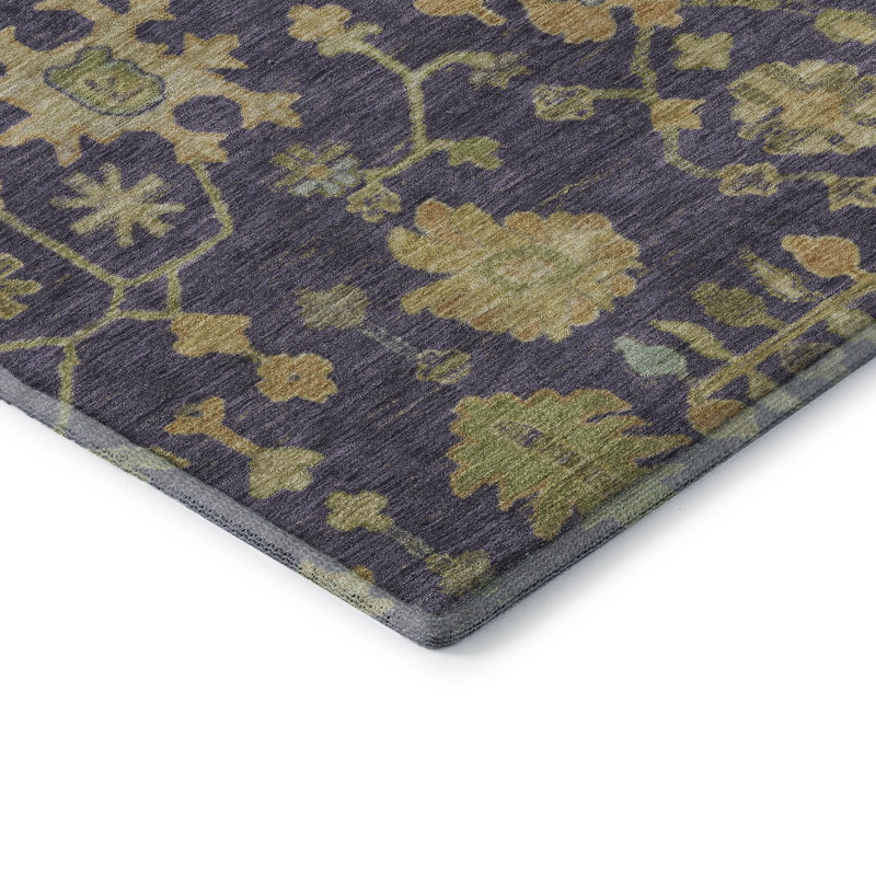 Premium Machine Washable Alaina AMF1930 Global Rug, Rectangle 10' x 14'