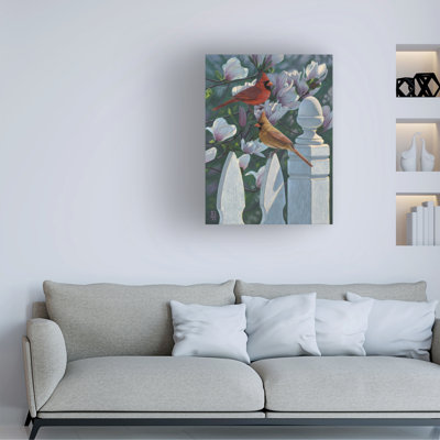 «Jeff Hoff Cardinals Magnolias», art sur toile
