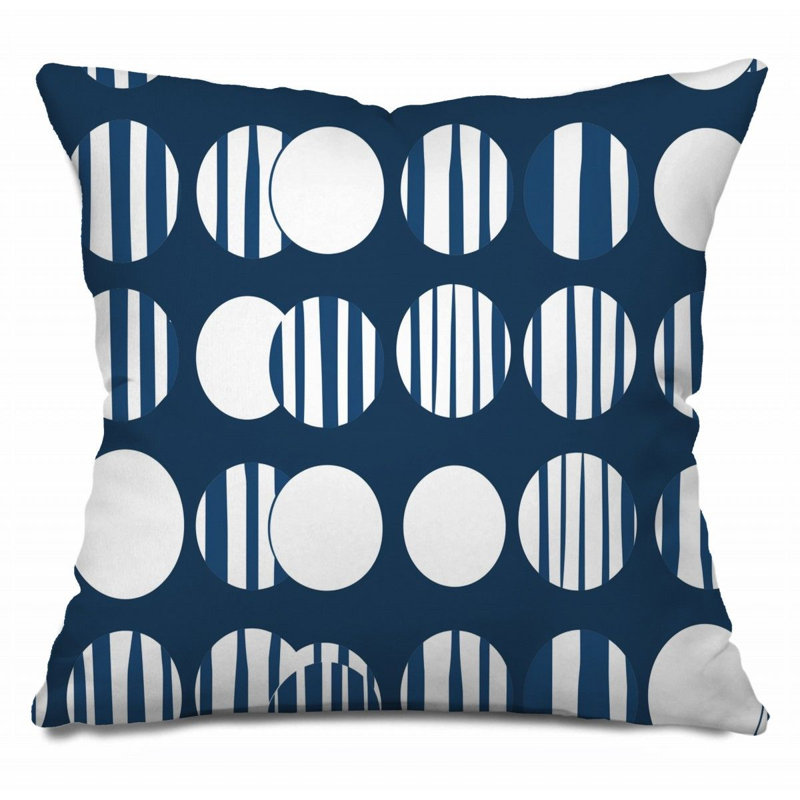  Geometric   Reversible Throw Pillow, 18"H x 18"W
