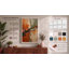 Warm and Cool Divide Abstract - Wrapped Canvas-465292992-465293022