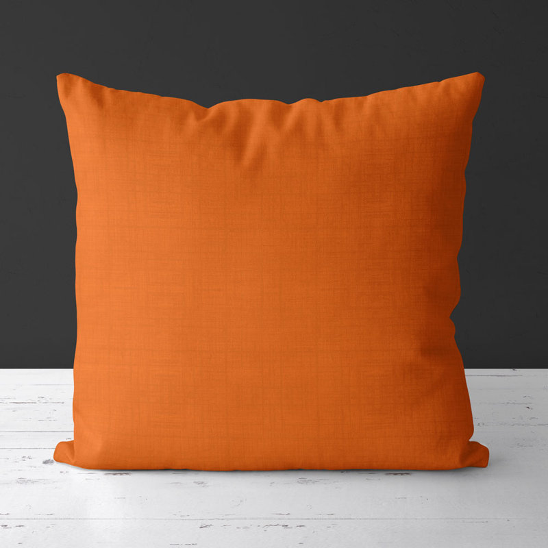 Housse de coussin carré et insert, Papaye