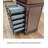 American-style Rubberwood Multifunctional Jewelry Cabinet