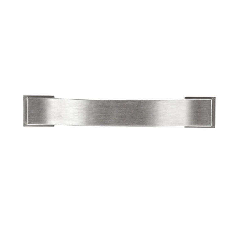 Architectural Smooth 3-1/2 in. Center-to-Center Satin Nickel Drawer Pull Architectural Smooth 3-1/2 in. Center-to-Center Satin Nickel Drawer Pull