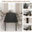 Rustic Wave Edge Dining Table for 6-8, Thick MDF Top with Metal Frame, Waterproof-786231554-786231552-786231582