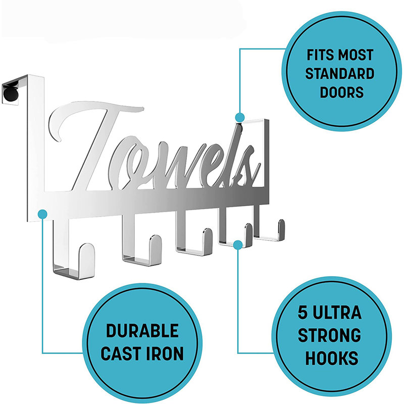 4 Wall Towel Rack