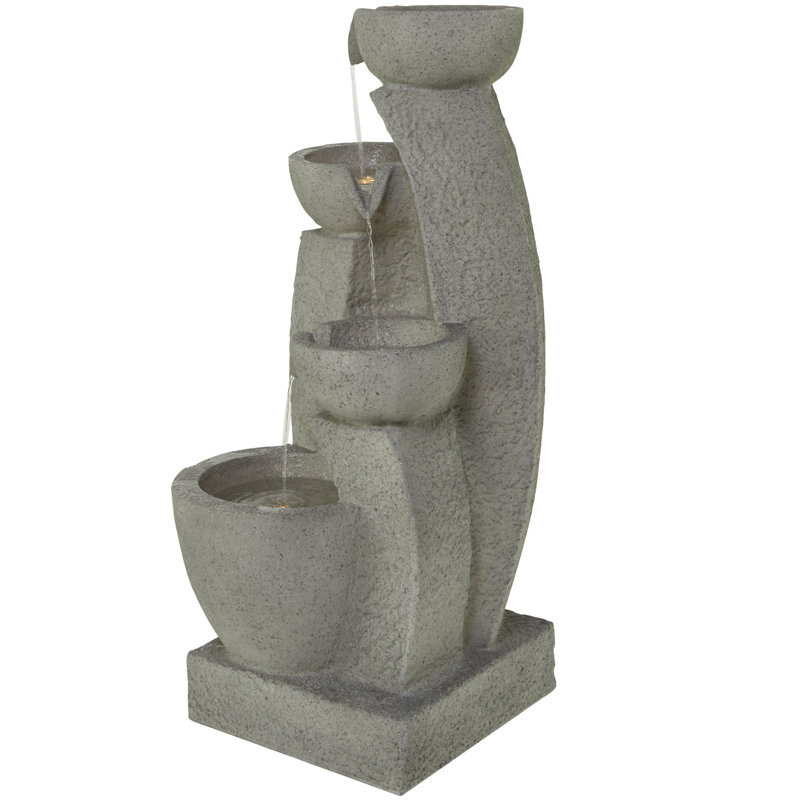 Fontaine en fibre de verre avec lumière Dainoras