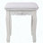White Princess Vanity Desk Set with LED Light Mirror, 4 Drawers and Stool-801802206