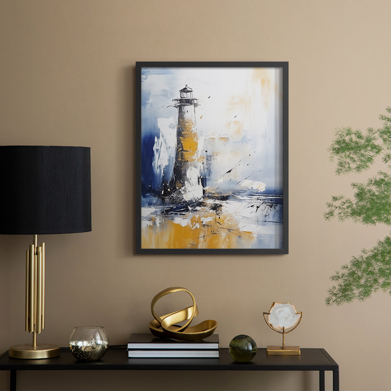 NAUTICAL Series, impression encadrée - bois massif, Noir, noir, noir, noir, H 30 po x l 24 po