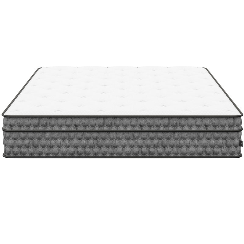Matelas simple 11 po, blanc, hauteur 45 po, matelas mi-ferme, blanc, 73,33 po x 38,9 po 10,94 po, 56,57 lb, Twin