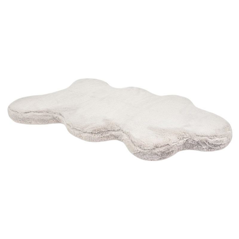 Pixie Hide Shape Leakproof Dog Bed, Beige, Beige, 3" H x 50" W x 30" D