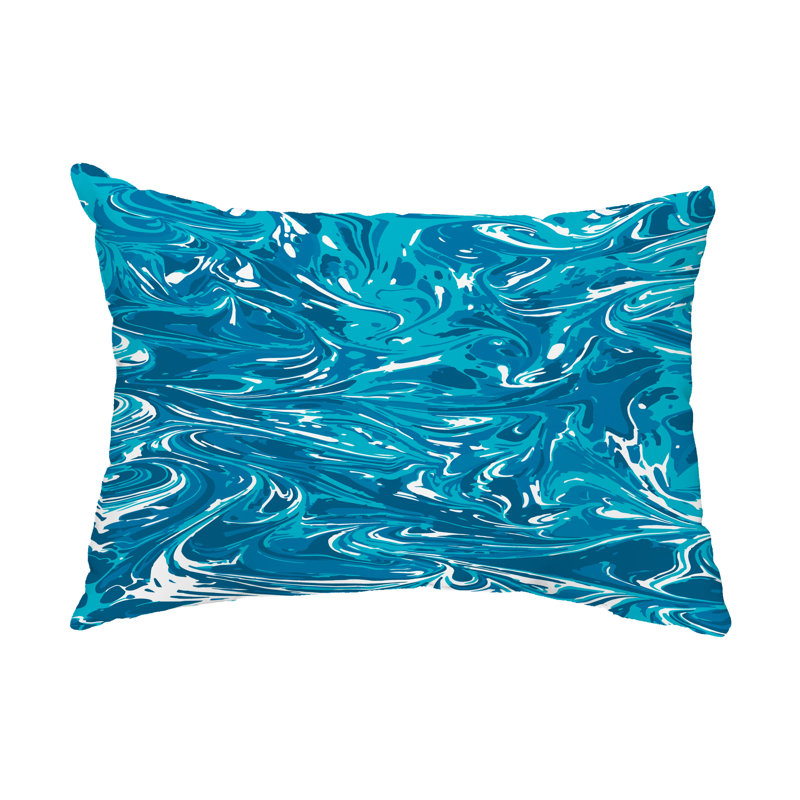 Coussin intérieur / extérieur Mélange, Turquoise