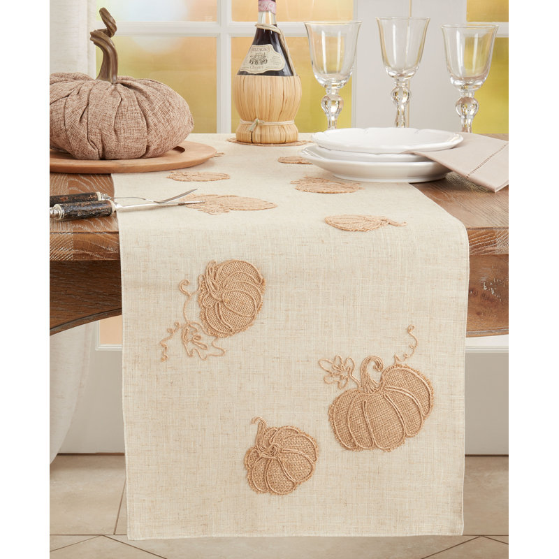 Harvest On Main Collection No Pattern Table Runnner
