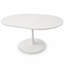 Tables de salle à manger extensibles modernes (table seulement, pas de chaises, avec plateau et pieds), table tulipe blanche