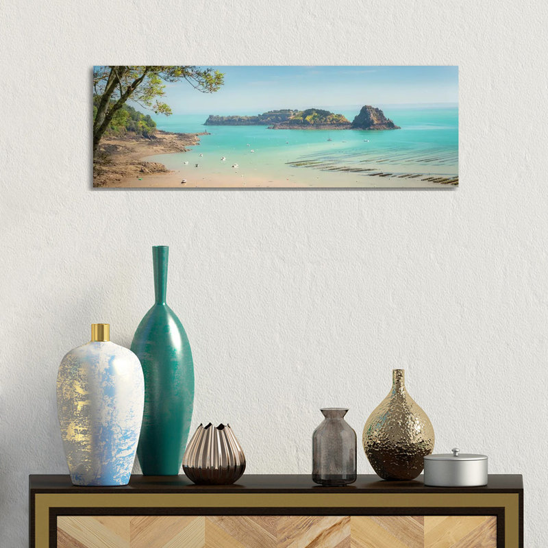 Saint Jacut De La Mer Panoramic by Philippe Manguin - Wrapped Canvas Panoramic Print, Wrapped Canvas, 30.48cm H x 91.44cm W