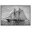 Illustration de bateau à voile classique, scène nautique noire et blanche, photos de salon, impression sur toile encadrée-126136438-126136443