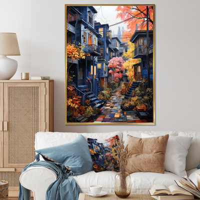 Hoyet Cityscape Alleyway Patchwork VI, reproduction d'art sur toile