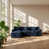 Blue Chenille