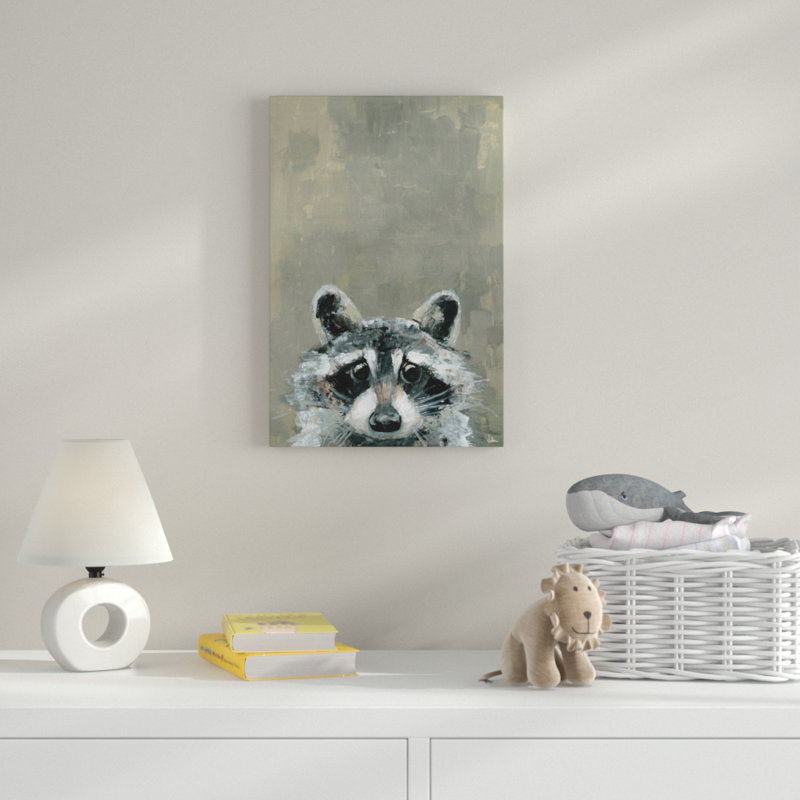 «Look Raccoon», reproduction sur toile tendue, H 30 po x l 20 po x P 1,5 po