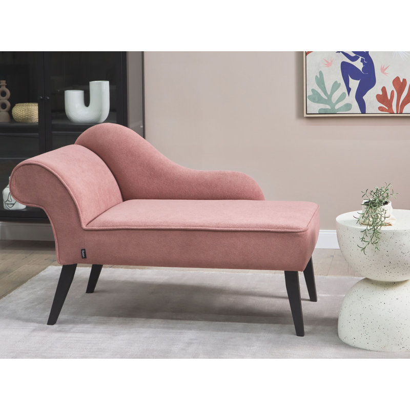 Ardeth Upholstered Chaise Lounge, Left Hand Facing, Pink