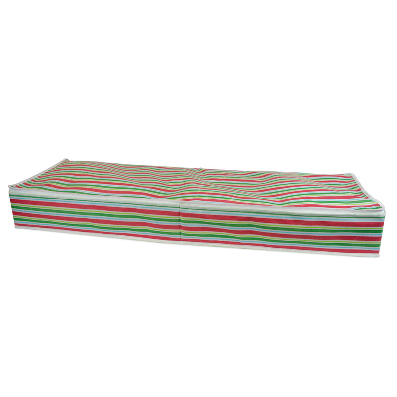 Papier de Noël à rayures H 14 po x l 41 po x p 4,5 po edlefsen