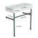 Durable Bathroom Console Sink With Overflow, Versatile For Various Environments