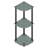 Baril 29.6" H x 11.6" W Corner Bookcase-2001631199-2007429576