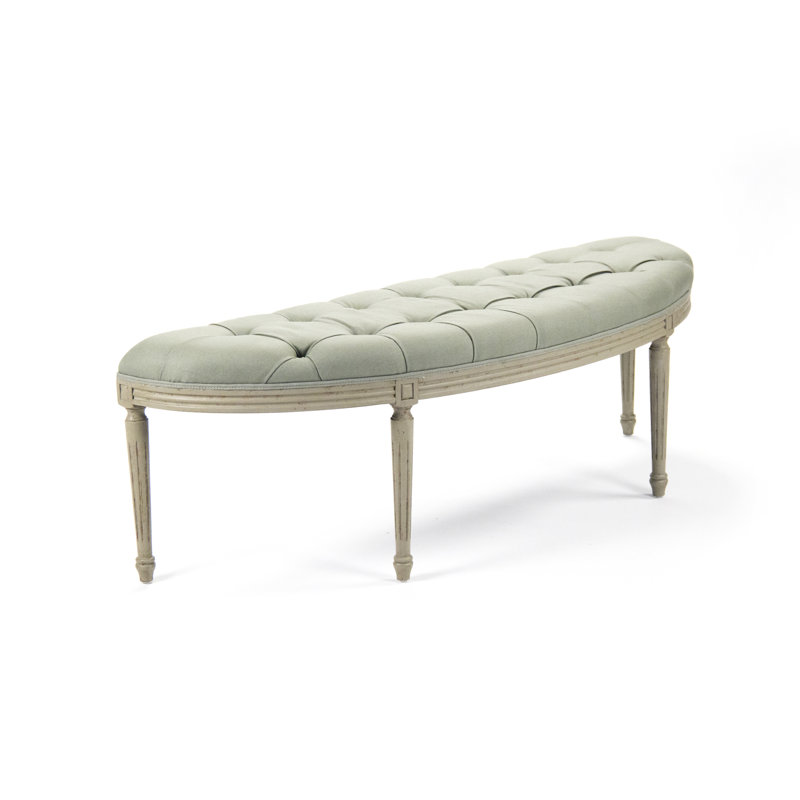 Bodil Upholstered Bench, Sage Green